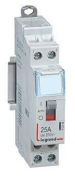 [LEG412544] Contacteur modulaire CX³ 2NO 25A, bobine 230V, avec manette - Legrand