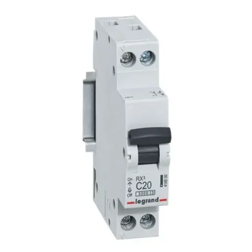 [LEG419500] Disjoncteur RX³ 1P+N 20A courbe C 3 kA, 1 module - Legrand