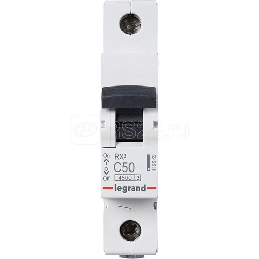 [LEG419669] Disjoncteur RX³ 1P 50A courbe C 4,5 kA - Legrand
