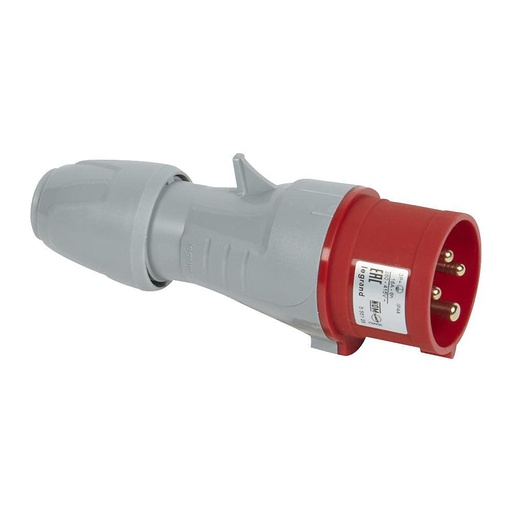 [LEG555128] Fiche industrielle 16A 3P+T 415V IP44 - Legrand