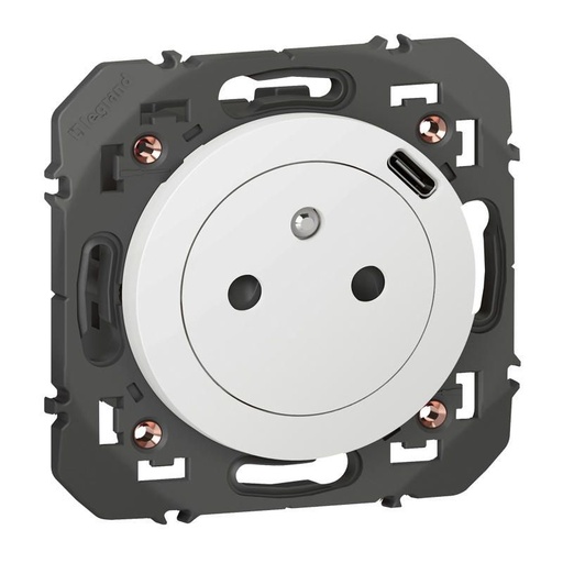 [LEG600341] 2P+E socket with USB charger, Dooxie range - Legrand
