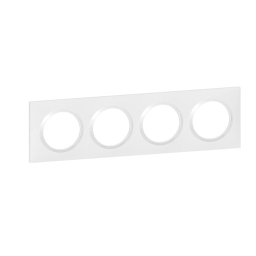 [LEG600804] Plaque 4 postes, blanc - Legrand