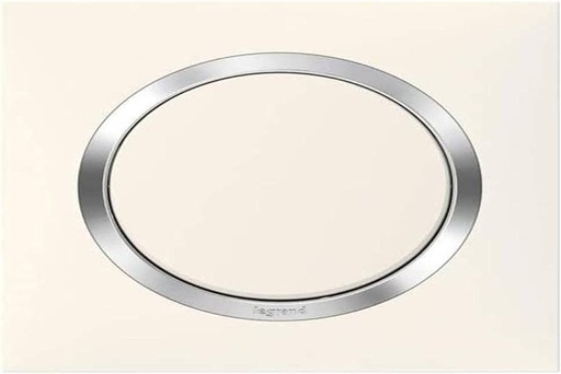 [LEG600841] Cover plate 1 gang, chrome white, Dooxie range - Legrand