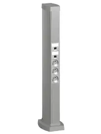 [LEG653023] Colonnette Mosaic 2 compartiments, 0,7 m, blanc - Legrand