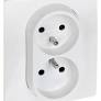 [LEG764541] Prise double 2x2P+T 1 poste, blanc, gamme Niloé - Legrand