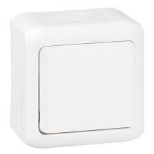 [LEG782360] Interrupteur simple allumage 10AX blanc, étanche - Legrand