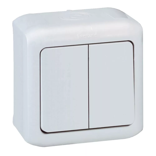 [LEG782361] Double two-way switch 10AX white IP44 - Legrand