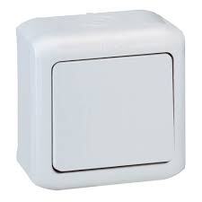 [LEG782380] Interrupteur simple allumage 10AX gris IP44 - Legrand