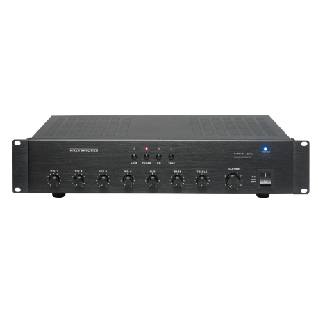 [RO_AM_250] Amplificateur-préamplificateur 250W RMS, 8 entrées, rack 19'' 2U - Rondson