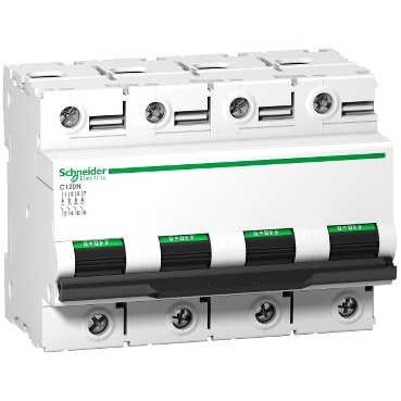 [SC_A9N18374] Circuit breaker C120N 4P 100A C curve 10kA - Schneider