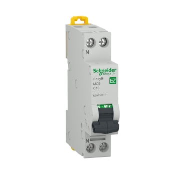 [SC_EZ9P32610] Disjoncteur Easy9 XP 1P+N 10A courbe C 4,5 kA - Schneider
