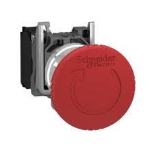 [SC_XB4BS8442] Tête d'arrêt d'urgence Harmony XB4 Ø40 pousser-tourner - Schneider
