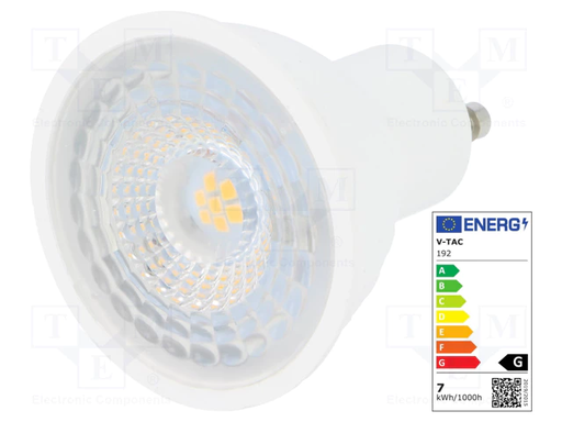 [VT192] Spot LED GU10 6,5W, puce Samsung - V-TAC