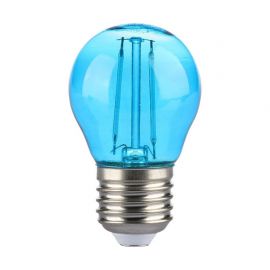 [VT217412] Ampoule LED filament décorative 2W G45 E27, verre bleu - V-TAC