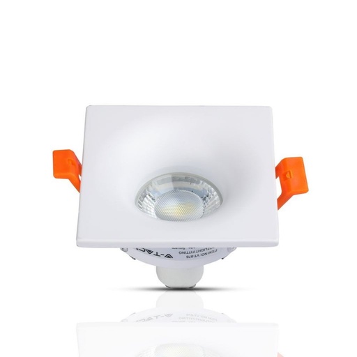 [VT3170] Support de spot GU10 carré, blanc - V-TAC