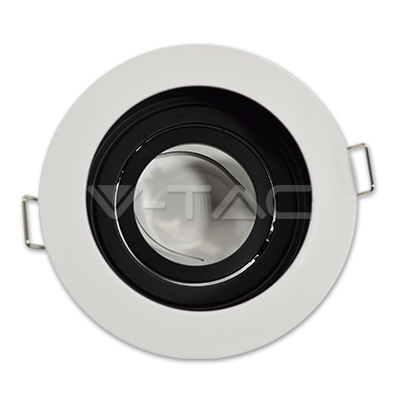 [VT3595] Support de spot GU10 rond, blanc - V-TAC