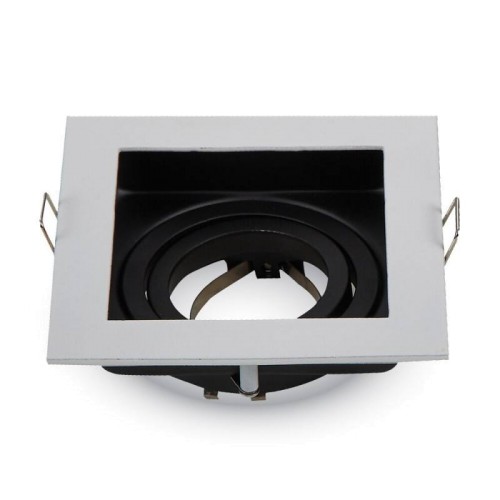 [VT3597] Support de spot GU10 carré, blanc - V-TAC