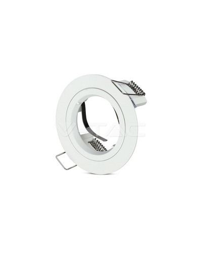 [VT3642] Support de spot GU10 rond, blanc - V-TAC