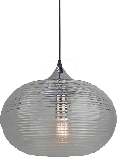 [VT3879] Diamond-cut glass pendant, transparent, Ø330 - V-TAC