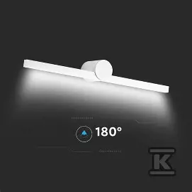 [VT405811] Applique LED pour miroir 10W 3000K, corps blanc - V-TAC
