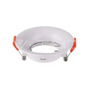 [VT6632] Support de spot GU10 rond, blanc - V-TAC