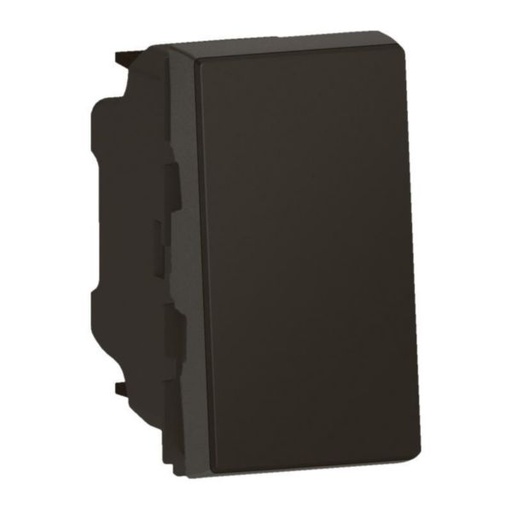 [LEG079101L] Interrupteur ou va-et-vient 10AX Mosaic Easy-Led, 1 module, noir mat - Legrand