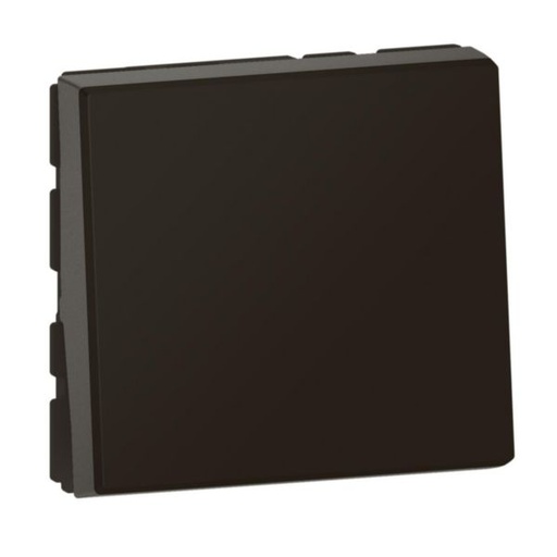 [LEG079140L] Poussoir ou poussoir inverseur Mosaic Easy-Led 6A, 2 modules, noir mat - Legrand