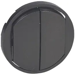[LEG067902] Céliane trim plate graphite, double switch - Legrand