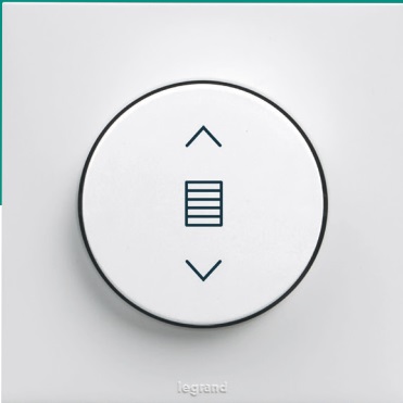[LEGUB2610GR] Interrupteur volet roulant 3 positions gris, gamme Urbano - Legrand