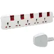 [LEG698545] Multiprise 5 prises BS + 5 interrupteurs, cordon 3 m - Legrand