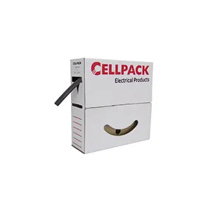 [CEL 127097] Gaine thermorétractable en boîte distributrice SB 1,5-0,5, noir - Cellpack