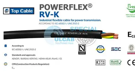 [TC 1X185] Câble souple Powerflex RV-K 1x185 mm² 0,6/1 kV - Top Cable