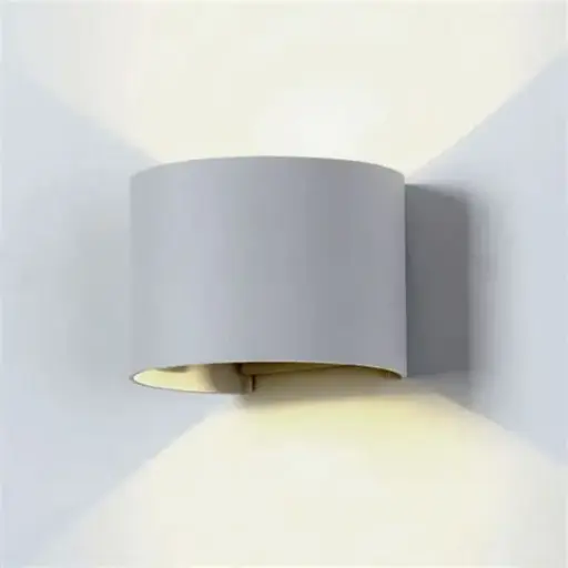 [VT217092] Applique LED 5W 4000K, puce Bridgelux, grise, ronde - V-TAC