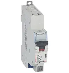 [LEG406803] Disjoncteur DNX³ 1P+N 20A courbe D 4,5/6 kA - Legrand