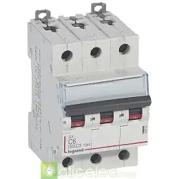 [LEG407825] Disjoncteur DX³ 3P 6A courbe C 6/10 kA - Legrand