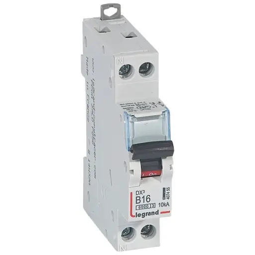 [LEG407455] Circuit breaker DNX³ 1P+N 16A B curve 4.5/6 kA - Legrand