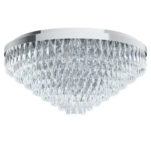 [39492] Plafonnier 16 lampes E14 chrome/cristaux Valparaiso 1 - Eglo