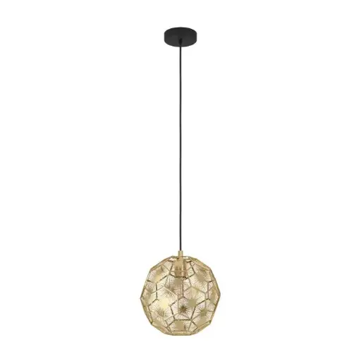 [39754] Suspension E27 Ø300 noir/laiton Skoura - Eglo