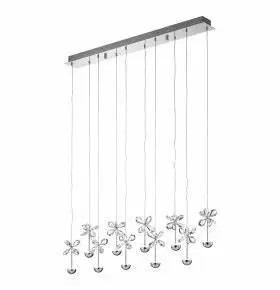 [93663] Suspension LED L870 chrome/cristal Pianopoli - Eglo