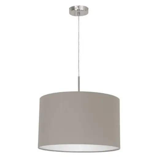 [31572] Pendant Ø380 matt nickel/taupe Pasteri - Eglo
