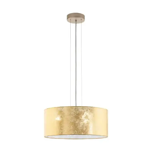 [97644] Suspension 3 lampes champagne/doré Viserbella - Eglo