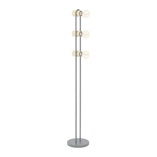 [43544] Lampadaire 3 lampes E27 noir/bois Chieveley - Eglo