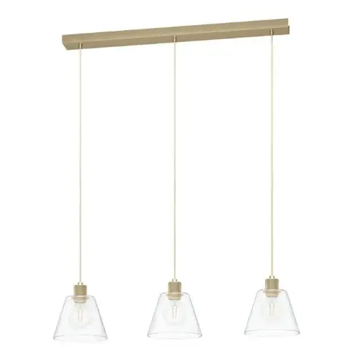 [43634] Lampadaire triple or doux Copley - Eglo